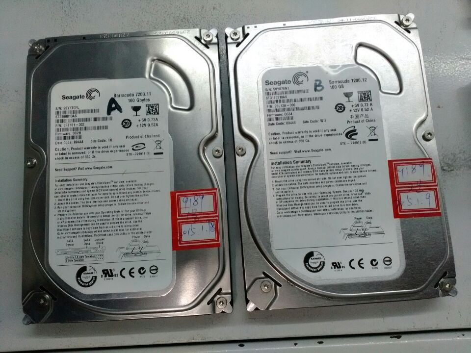 RAID1 SATA 160G*2 Linux系统数据丢失,RAID数据恢复成功