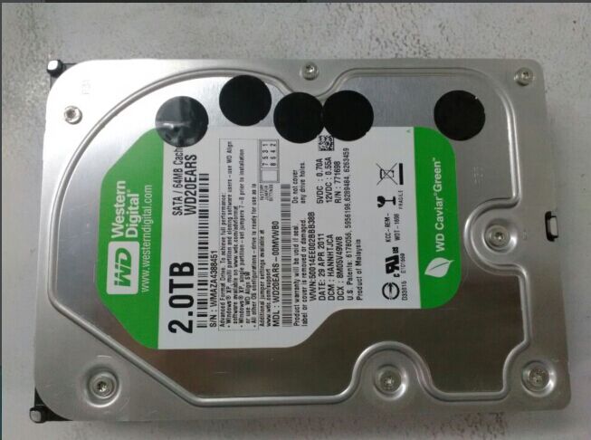 西数数据恢复WD2TB WD20EARS-00MVWB0,磁头损坏，数据恢复成功
