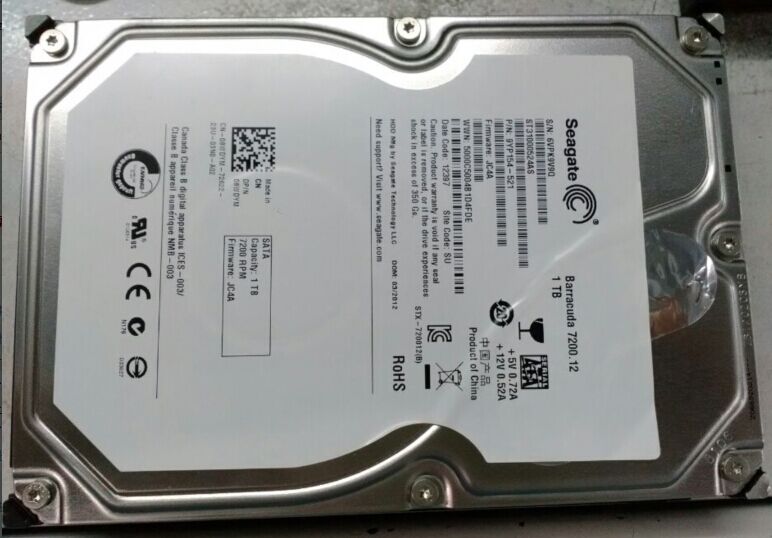 希捷数据恢复ST31000524AS，1000G台式机硬盘，磁头损坏，开盘数据恢复成功